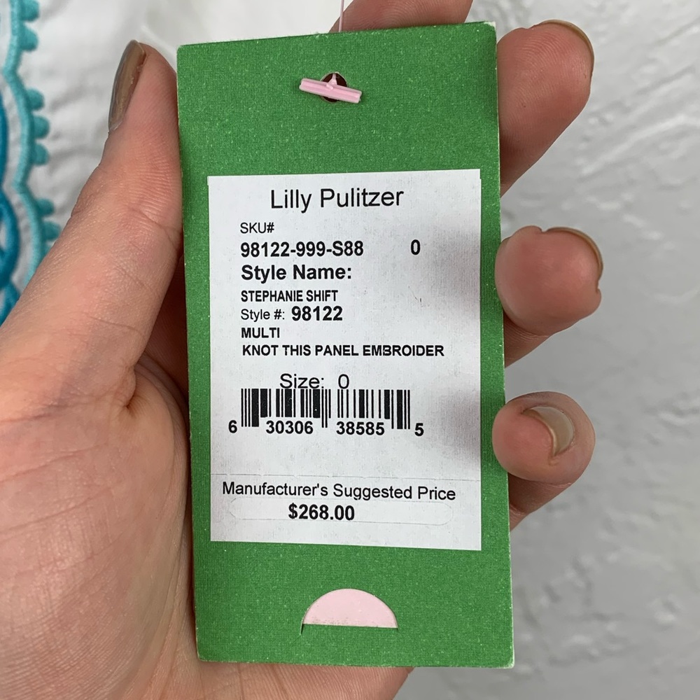 NWT Lilly Pulitzer Embroidered Stephanie shift dress size 0 - Picture 10 of 14